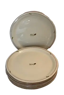 VIETRI Fiori Di Bosco Italian Ceramic Six Dinner Plates Rare Hard To Find! • $239