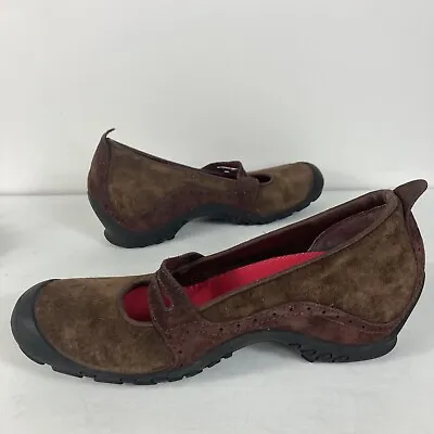 Merrell Women's Plaza Bandeau Cherry Oak Brown Comfort Mary Jane Shoe Size 8 • $19.99