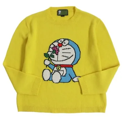 Gucci Doraemon Wool Crewneck Long Sleeve Long Sleeve Knit Men's Size L • $733