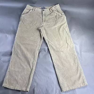 Vintage Old Navy Painter’s Jeans 36 X 34 Khaki Mens Corduroy Actual 35 X 28 #43 • $23.99