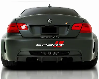 SPORT Bumper Vinyl Decal Sticker Performance Motorsport Racing Car Emblem Logo 1 • $31.95