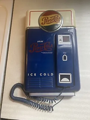 Vintage Pepsi-Cola Vending Machine Wall Mount Or Tabletop Telephone UNTESTED • $14.99