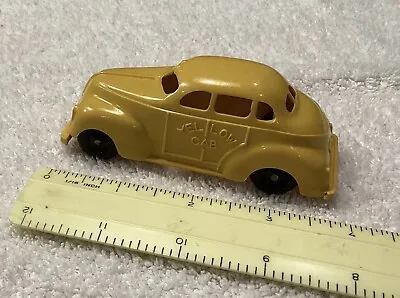 1940’s-early 1950’s Marx Plastic Yellow Taxi Cab Sedan- Exc • $7.50