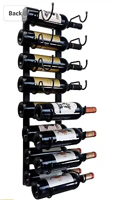 Wine Rack Wall Mounted Wine Bottle Holder For 16 Bottles Metal Hanging Wine... • $35.77