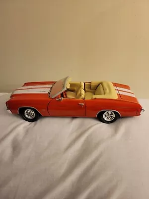 Diecast 1/18 Maisto 1971 Chevrolet Chevelle SS Orange • $17.90