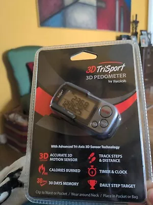 3D Trisport Walking 3D Pedometer -By Realalt - W/ Clip & Strap • $19.99