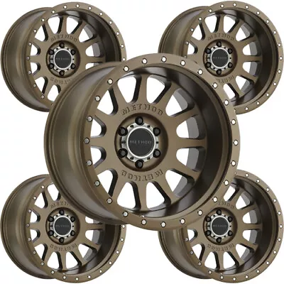 (5) Method Race Wheels MR605 NV 20x12 6x5.5  -52mm Bronze Wheels Rims 20  Inch • $2007.99