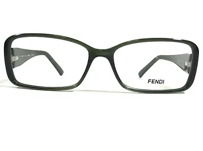 Fendi Eyeglasses Frames F896 316 Clear Green Rectangular Full Rim 54-15-135 • $34.99