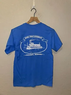 2000s Mark Twain Riverboat Hannibal Missouri Deck Crew Boat Shirt Y2K S Small • $20