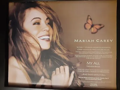 Mariah Carey My All Rare Original Promo Poster Ad Framed! • $65