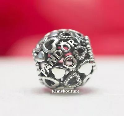 $25.99 • Buy Authentic Sterling Silver Hearts Charm 796461