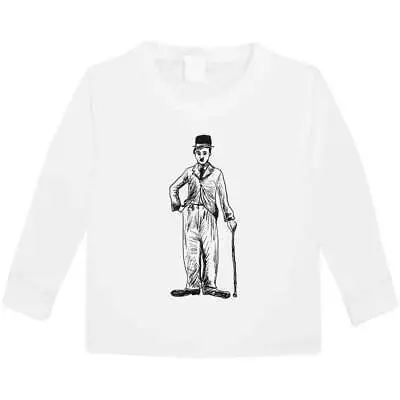 'Charlie Chaplin' Children's / Kid's Long Sleeve Cotton T-Shirts (KL009370) • £9.99