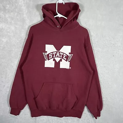 A1 Vintage Mississippi State Bulldogs Hoodie Sweatshirt Adult Large Maroon Mens • $9