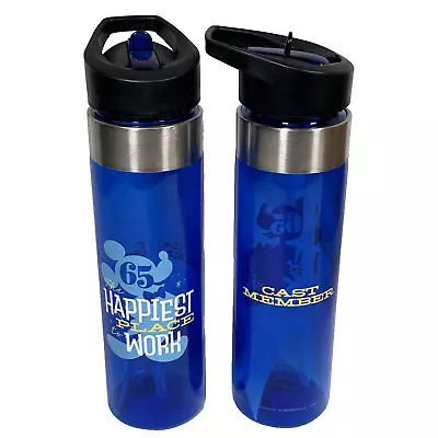Disneyland 65 Cast Member Exclusive Water Bottle Mickey Mouse Happiest Place • $16.97