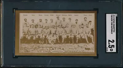 1913 Fatima Cigarettes T200 New York Nationals Sgc 2.5 Good+ Mathewson Thorpe • $2222.22