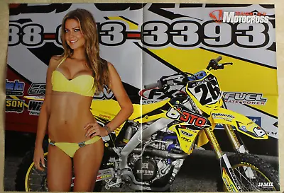 Transworld Motocross Magazine POSTER 14 X20  Pull-Out Dirt Bike Suzuki RM450-250 • $20