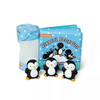 NEW Melissa & Doug Float Alongs Playful Penguins Bath Book Bathtime Play 4m+ • $28.90