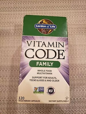 Garden Of Life Vitamin Code Family 120 Capsules  05/2024 • $20