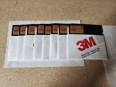 3M High Density DS HD 5.25  Diskettes - Total Of 8 • $9.97