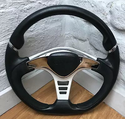 Genuine Momo GTR-2 Black Leather Alcantara 350mm Steering Wheel. 2014. Rare! 7D • $309.10