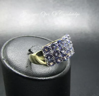 9k 9ct Gold Ring Iolite Band Size K 1/2 3.3g US Size 5 1/2 1.89ct QVC • £149.99