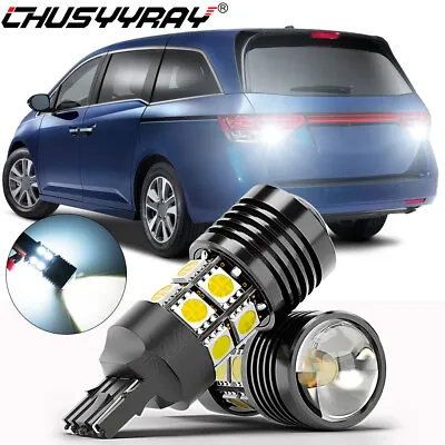 White 7440 7441 LED Back Up Reverse Light Bulbs For Honda Accord Civic Odyssey • $19.99