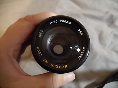 Mitakon MC Zoom 1:4.5 F=80-200mm Lens • $15