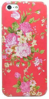 Palo Electronics Apple IPhone 4 5 5S Case Cover Flower Phone Accessory Patterned • £1.99