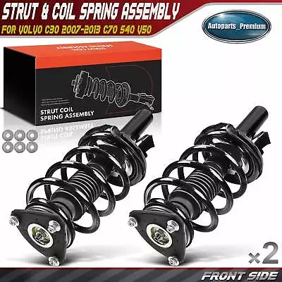 2x Front Complete Strut & Coil Spring Assembly For Volvo C30 07-13 C70 S40 V50 • $181.99