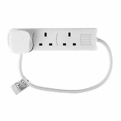 3-way Extension Socket Cable For Home Office Indoor Power Adapter Socket 0.5m • £6.49
