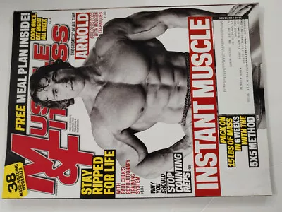 Muscle & Fitness Magazine November 2011 Arnold Schwarzenegger M239 • $13.99