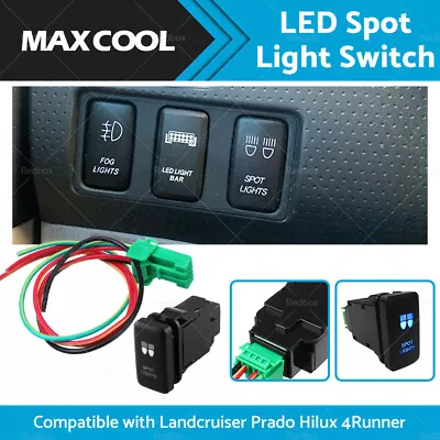 SPOT LIGHTS BLUE LED Push Switch Suitable For Landcruiser Prado Hilux 4Runner • $13.26