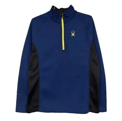 Spyder Outbound 1/2 Half Zip Fleece Sweatshirt Men's Size Large Blue Mid Weight  • $20