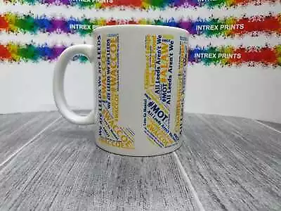 £11.99 • Buy Inspired By Leeds United Mug - Club Chants Collage (11oz Ceramic) Football Gift