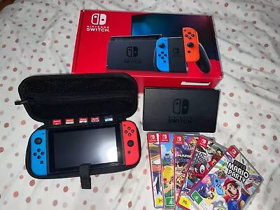 Nintendo Switch Console With All Accessories Box + 4 Games • $650