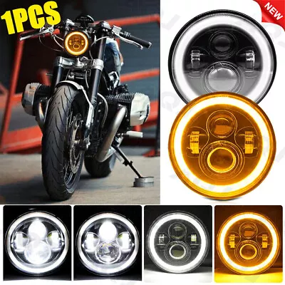 7  Inch LED Headlight Projector DRL Black Bulb For Suzuki B-King Boulevard SV650 • $54.59