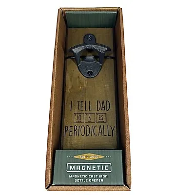 Kraftsman Co Solid Wood Magnetic Cast Iron Bottle Opener • $15.30