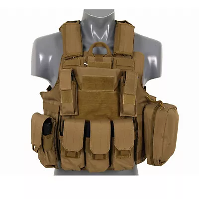 Fields Combat Vest Fully Loaded Modular Airsoft Painball Coyote • £105.43