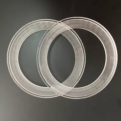 2Pcs 3.5  Acrylic Transparent Speaker Ring Speaker Mounting Spacer Ring W/ Bezel • $17.50