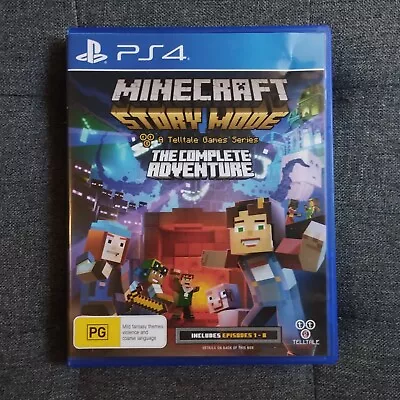 Minecraft Story Mode The Complete Adventure - PS4 PlayStation 4 Game Inc All DLC • $95