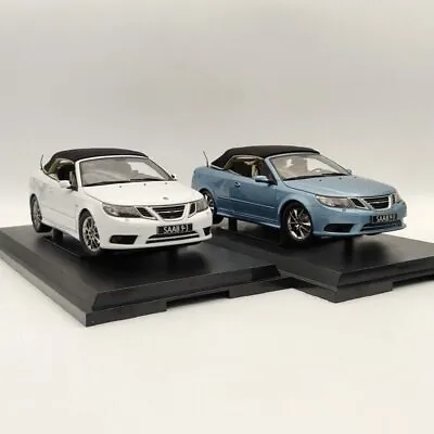 Original 1:18 SAAB 93 9-3 Convertible Sport Car Diecast Models White/Blue • $149.95