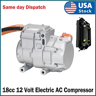 $495.89 • Buy 12V Electric AC Compressor Kit For Auto A/C Air Conditioning Car Truck Bus Boat