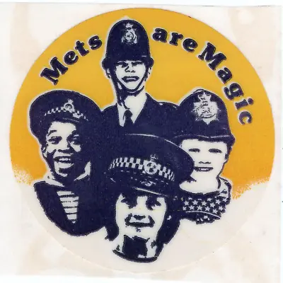 Vintage Mets Are Magic Metropolitan Police Sticker - Rare • £2.99