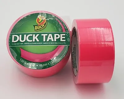 Lot Of Two- Color Duck Tape® Brand Duct Tape Neon Pink 1.88 In. X 15 Yd.  • $12.99