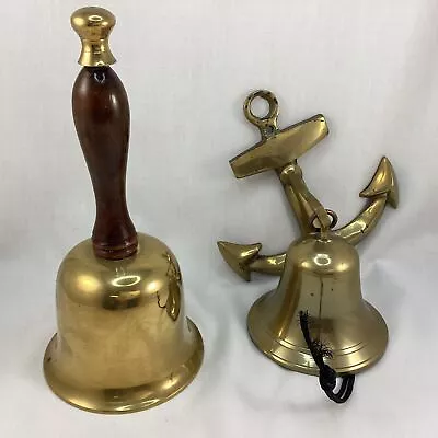 Set Of 2 Bells Ship Bell And Hand Bell (8E) MO#8765 • $6.52