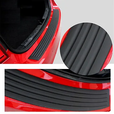 New Black Car Tailgate Sill Guard Bumper Protector Body Scratch Trim Strip 90cmE • $11.20