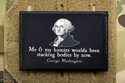 George Washington Morale Patch / Military Badge Tactical Hook & Loop 106 • $8.99