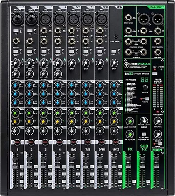 Mackie ProFX12v3 12-Channel Analog Enhanced FX USB Recording Mixer W Bluetooth • $330