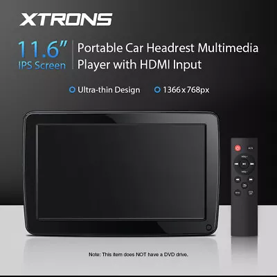 11.6  IPS Screen Car Headrest Monitor Multimedia Player HDMI 1080P USB 1366*768 • $79.99