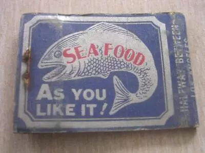 40's Aquarium Cafe Ltd See Our Live Fish Display San Clemente CA Empty Matchbook • $39.99